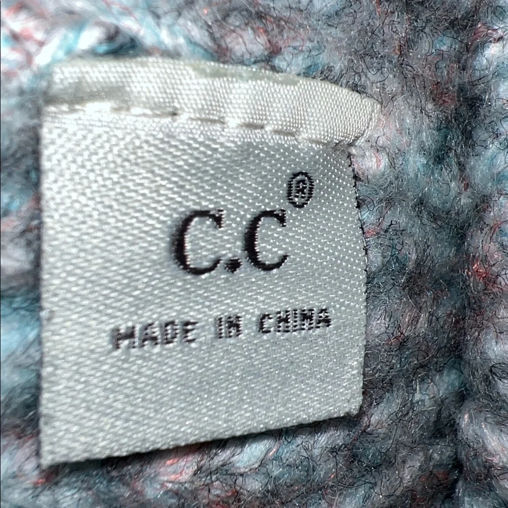 C.C Knit Hat with Fuzzy  Pom Pom Woman’s